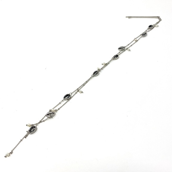 New Free People Shell Hair Clip Braid In Silver Pearl Cowrie Beach Extension - Picture 4 of 5